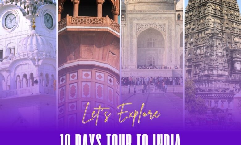 10 days tour to india